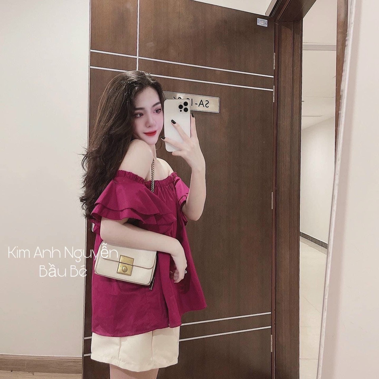 Set Áo Trễ Vai 🍓  𝑺𝑰𝑬̂𝑼 𝑿𝑰𝑵𝑯 🍓  Hai Màu Tím Hồng, Cam Đất Kết Hợp Quần Sóoc Phồng Trắng Cho Nữ A2 | BigBuy360 - bigbuy360.vn
