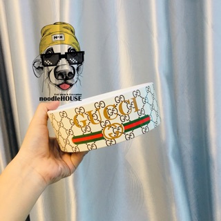 BÁT ĂN SỨ GUCCI CHO CHÓ MÈO (bát ăn cho chó mèo)