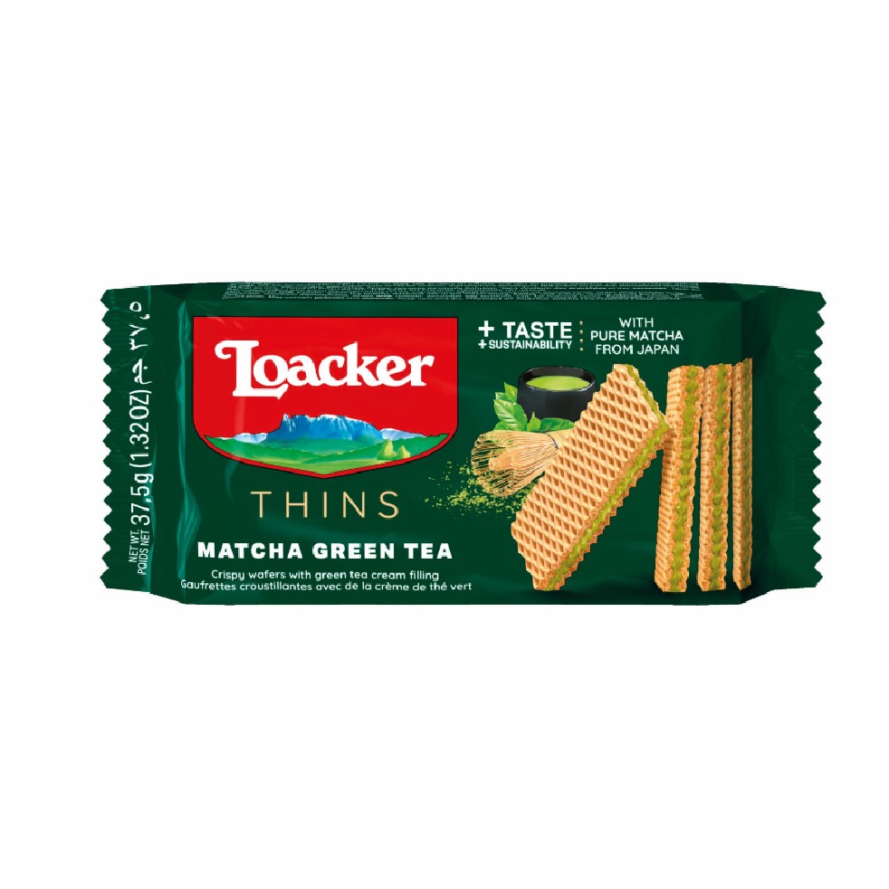 Bánh xốp Loacker Matcha Green Tea 37,5g