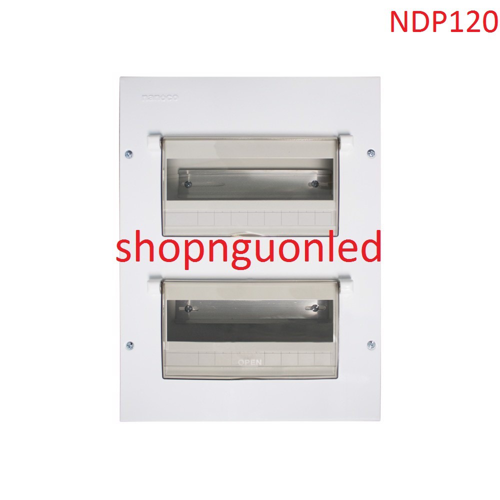 Tủ điện âm tường chứa MCB Hiệu Panasonic NDP128/ NDP126/ NDP120/ NDP114/ NDP110, mua giá rẻ tại shop nguồn led.