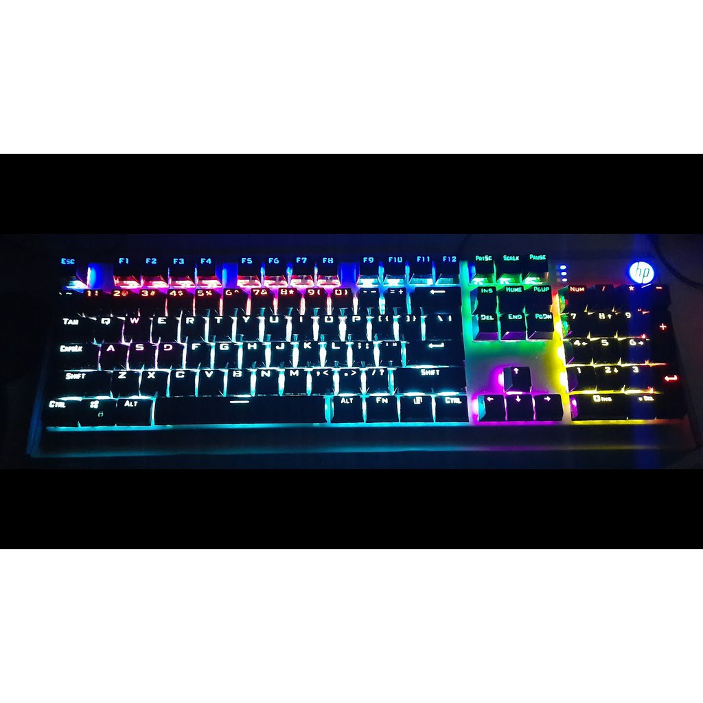 Bàn phím cơ blue switch HP GK400F cực chuẩn hơn 20 chế độ led chính hãng
