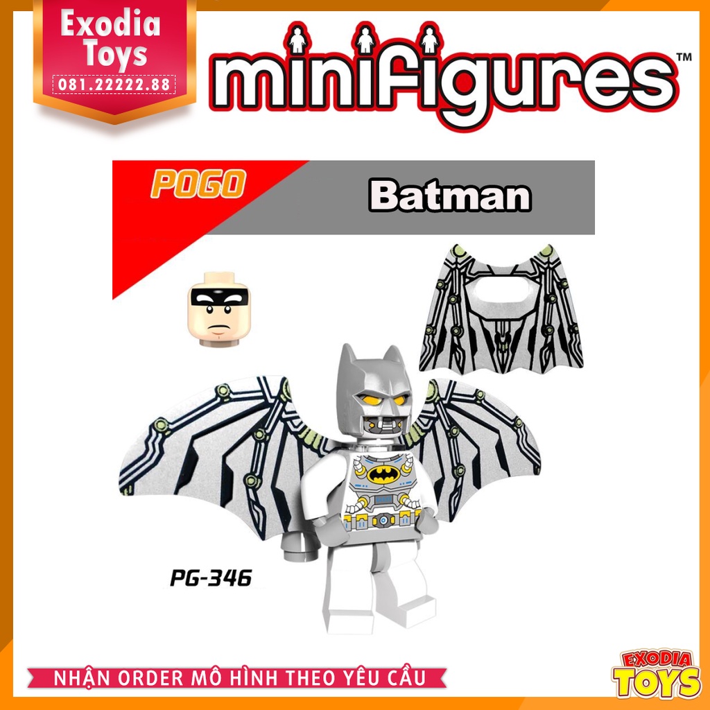 Xếp hình Minifigure Siêu anh hùng vũ trụ Marvel và DC Comics - Đồ Chơi Lắp Ghép Sáng Tạo - POGO PG8084