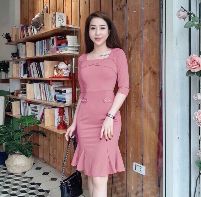 ❤️(5 MÀU) ĐẦM DỰ TIỆC BODY ÔM ĐUÔI CÁ TAY LỠ GIÁ RẺ