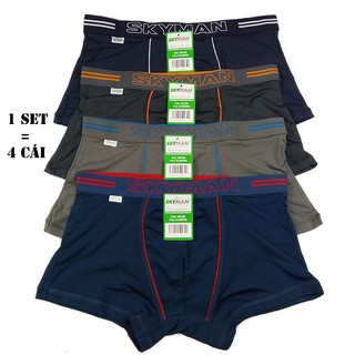 BỘ 04 QUẦN XÌ ĐÙI ĐẸP - TRẺ TRUNG HIỆU SKYMAN