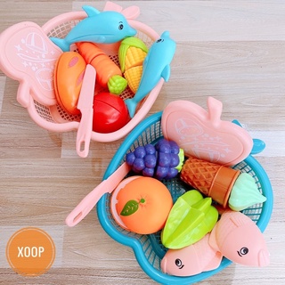 SALE !!! ĐỒ CHƠI XOOP ! RỔ TÁO CẮT RAU CỦ QUẢ CON VẬT (SP001881 )  SHOP PHÚC YẾN