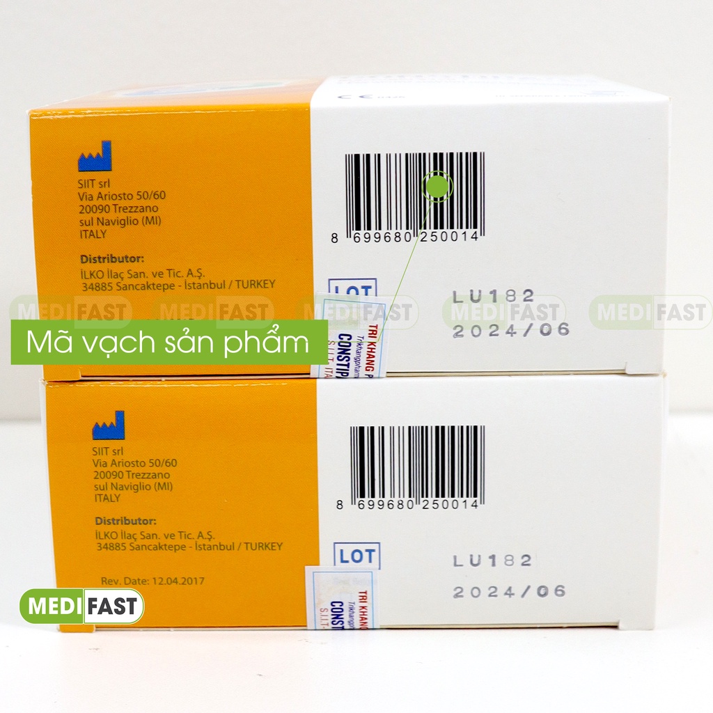 Constipass Giảm Táo bón Hỗ trợ Nhuận tràng Bổ sung chất xơ Giúp Ăn ngon Tiêu hóa tốt Tránh Đầy hơi khó tiêu - Hộp 20 gói