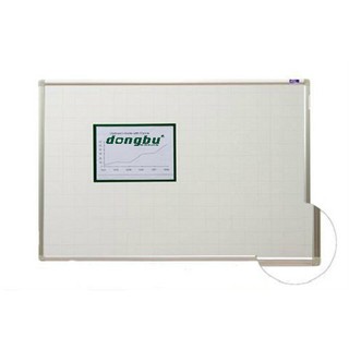 Bảng từ trắng viết bút lông 100x120cm (Tặng kèm bút- lau bảng - nam châm)