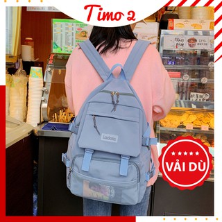 Balo thời trang, Balo ulzzang đẹp nữ, nam đi học Hàn Quốc , nhiều ngăn đựng laptop vải dù chống nước cao cấp ulz009