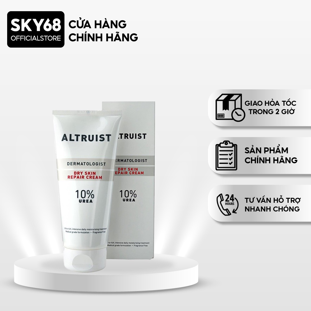 Kem Dưỡng Cấp Ẩm Phục Hồi Da Khô Altruist Dermatologist Dry Skin Repair Cream 10% Urea 200ml