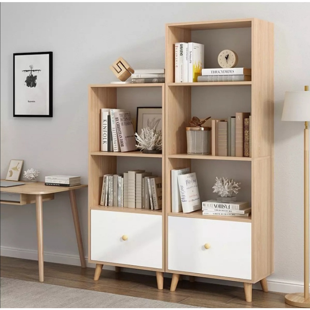 Kệ gỗ Bắc Âu 3-4-5 tầng. Tủ gỗ nội thất phong cách Bắc Âu hiện đại. Gỗ MDF cao cấp, sang trọng, độ bền cao