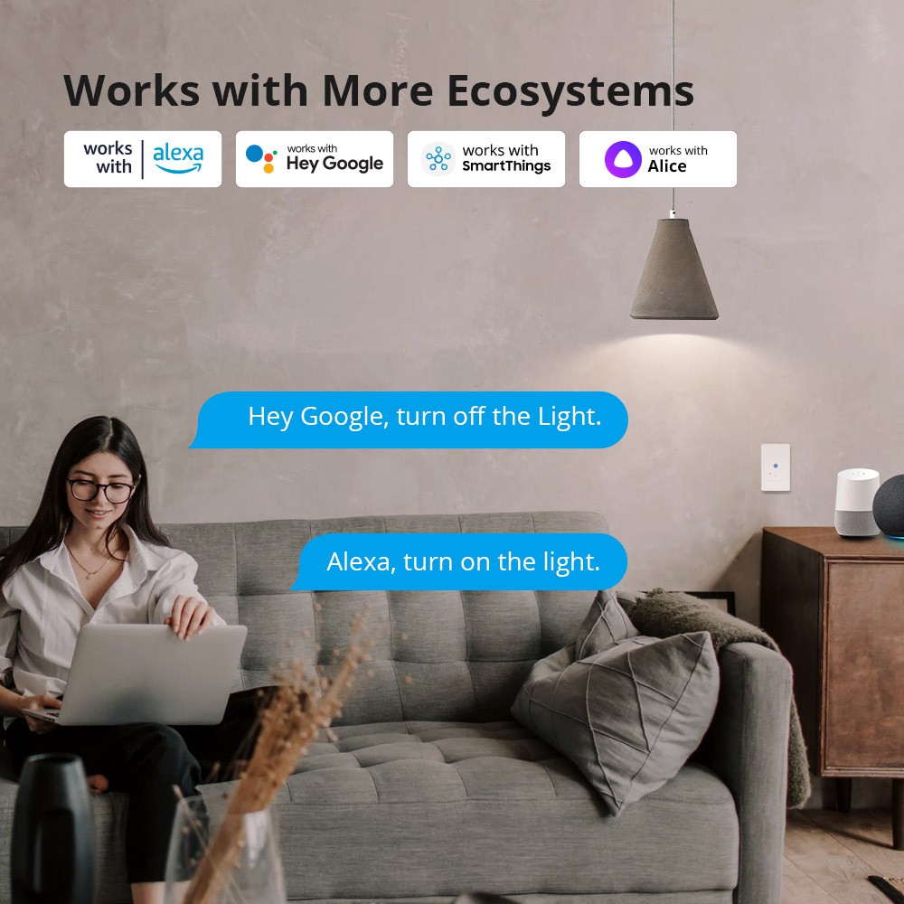 Công Tắc Sonoff IW101 US Kết Nối WiFi Thông Minh