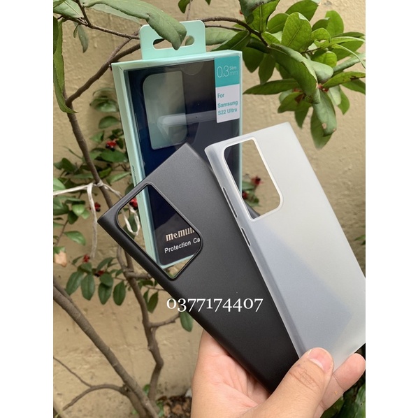 Ốp lưng Memumi nhám Samsung S22 Ultra, S22, S22 Plus/ S22 Pro siêu mỏng 0,3mm chống Vân tay chính hãng