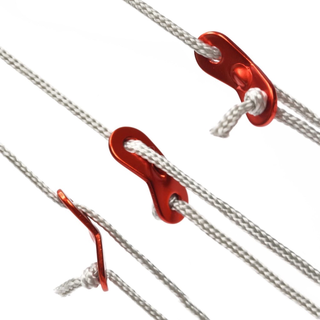Bộ 12 Dụng Cụ Điều Chỉnh Dây Thừng Cắm Trại Bằng Hợp Kim Nhôm