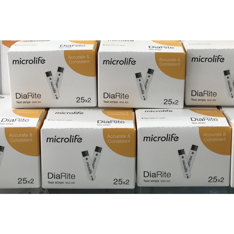Que thử  đường huyết Microlife DiaRite - hộp 50 que