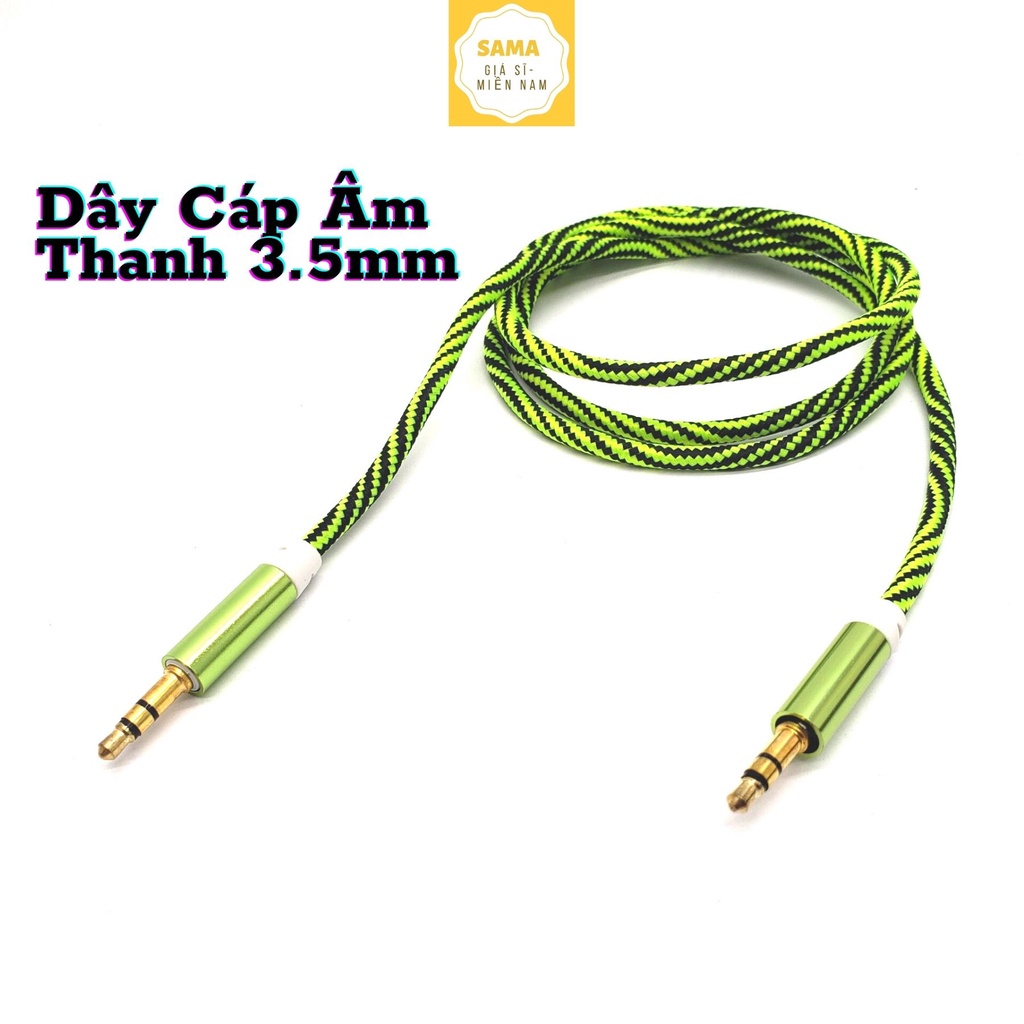 Dây Cáp Âm Thanh - Jack AUX 3.5mm 2 Đầu - Kết Nối Loa Với Điện Thoại, Laptop, Máy Tính, Tivi