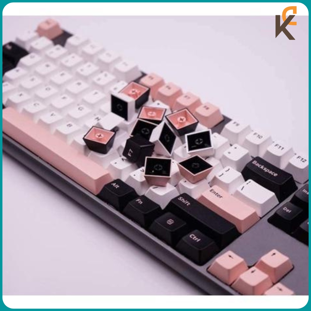 Keycap GMK Olivia 135 nút PBT OEM In Double Shot Dành Cho Bàn Phím Cơ