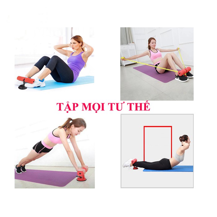 Dụng Cụ Tập cơ bụng, tập Gym thể dục thể thao tại Nhà, dụng cụ tập bụng có đế hút gắn sàn chữ T đa năng