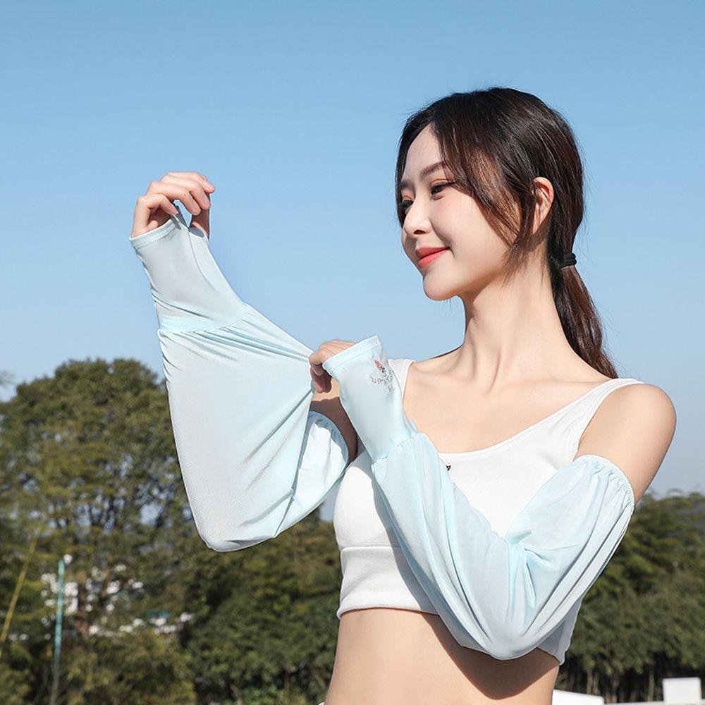 Găng Tay Giữ Ấm Cánh Tay Chống Tia UV Thoải Mái Khi Lái Xe Ngoài Trời Cho Nữ