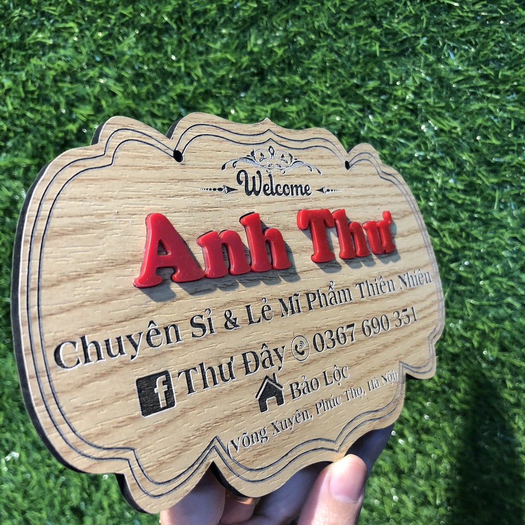 Bảng gỗ DECOR - Free thiết kế và khắc tên theo yêu cầu