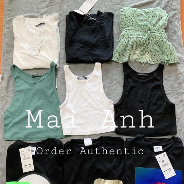 Áo ba lỗ trắng xanh sm