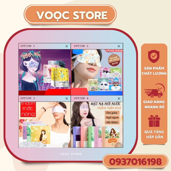 Mặt Nạ Mắt Nóng Thư Giãn Combo Mix Nhiều Mẫu