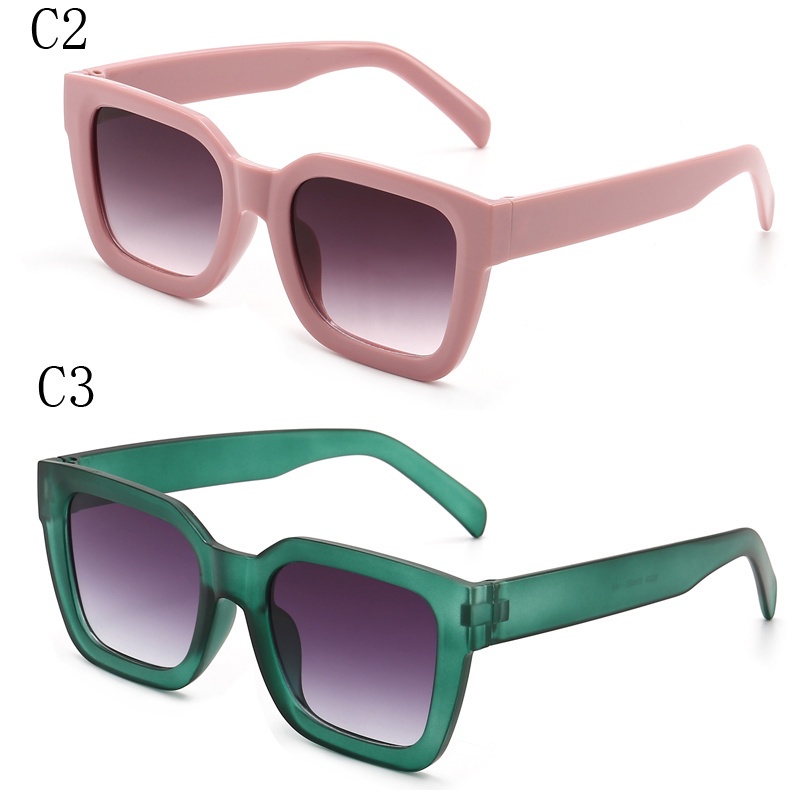 Kính Mát Trong Suốt Gọng Vuông Lớn Chống Tia UV400 Phong Cách Hàn Quốc Thời Trang Cho Nữ