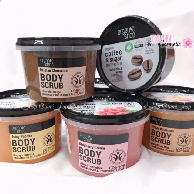 [Beman123]  [ MẪU MỚI ] TẨY DA CHẾT BODY ORGANIC SHOP BODY SCRUB