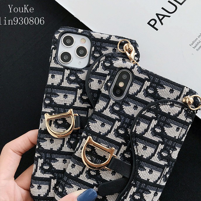 Ốp Điện Thoại Vải Thêu Họa Tiết Dior Sang Trọng Cho Iphone 12pro Mini 12promax 11pro | BigBuy360 - bigbuy360.vn