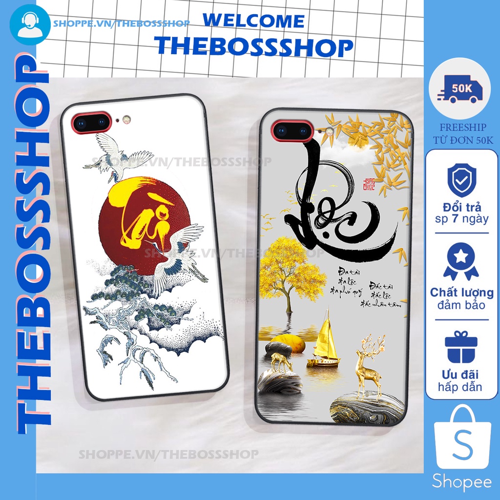 Ốp lưng iphone 7 PLUS / 8 PLUS TÀI LỘC-MÃ ĐÁO THÀNH CÔNG-TÂM AN SIÊU ĐẸP