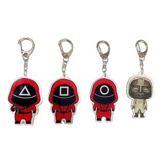 Móc khóa Acrylic hình con mực game độc đáo