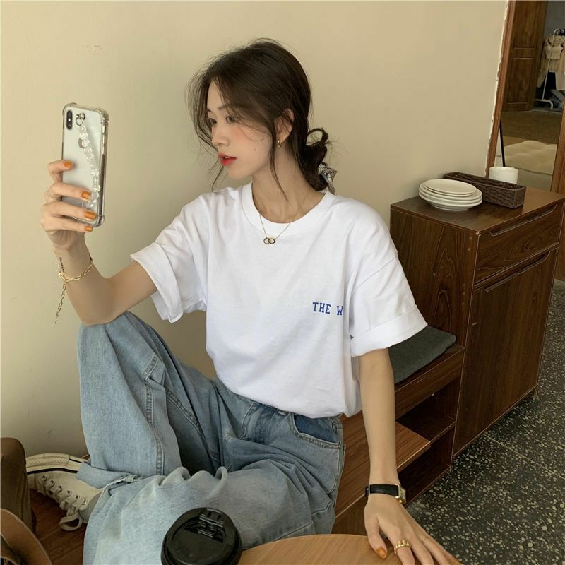 Áo Thun Tay Lỡ 100% Cotton Form Rộng Unisex Ulzzang
