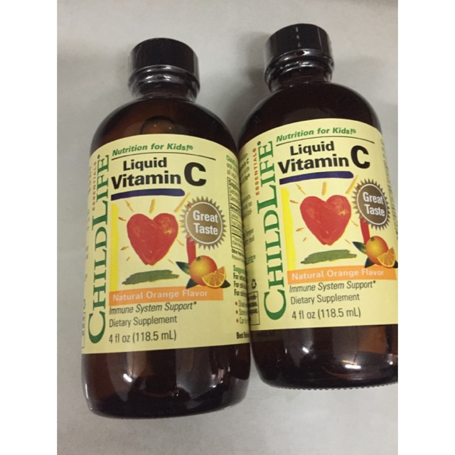 Bổ sung Vitamin C tăng sức đề kháng cho bé Childlife Liquid Vitamin C 118.5ml