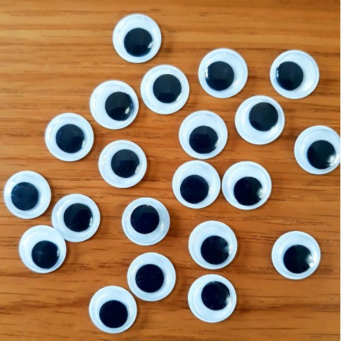 Set Mắt Nhựa Dán Trang Trí Thủ Công Handmade - 1,5cm (20 cái)