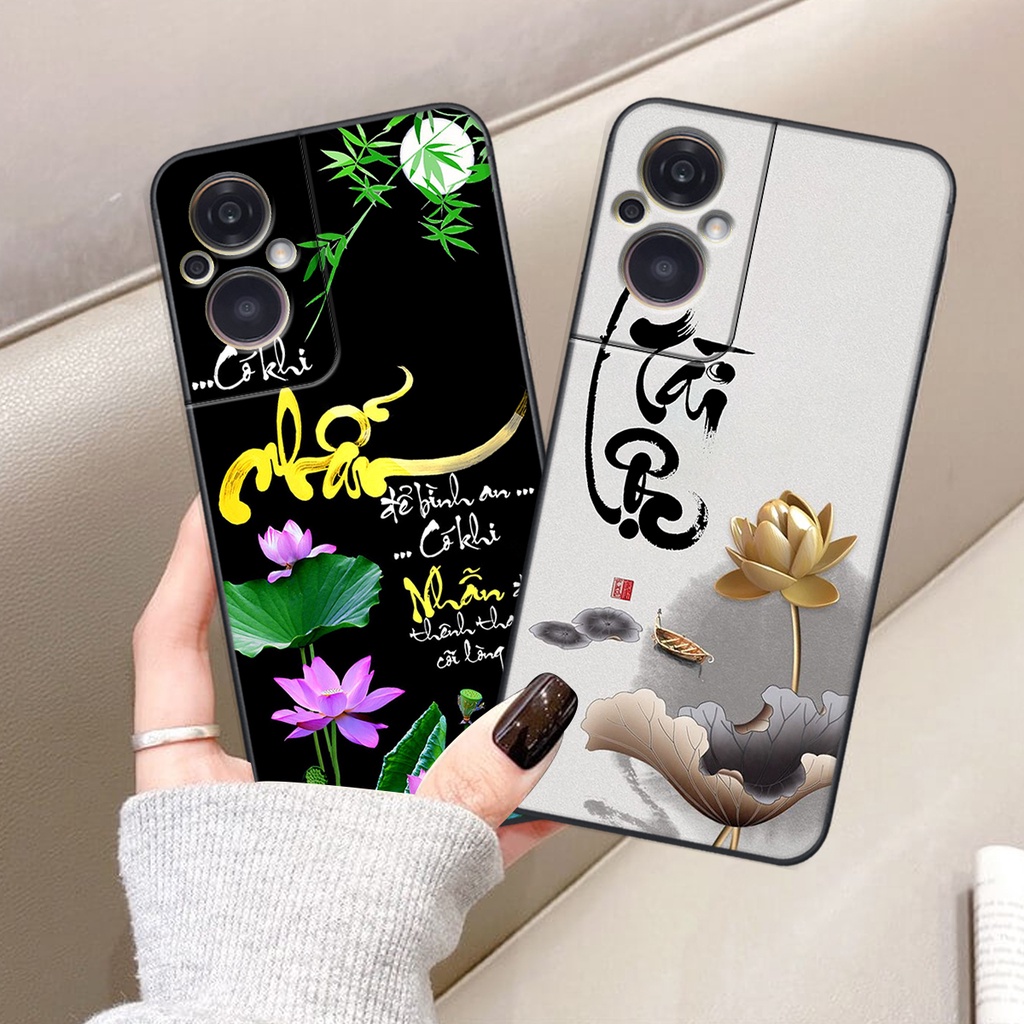 Ốp lưng Oppo RENO 8Z 5G - BẢO VỆ CAMERA in hình chữ tài chữ lộc, Cha Mẹ, bình an SIÊU ĐẸP