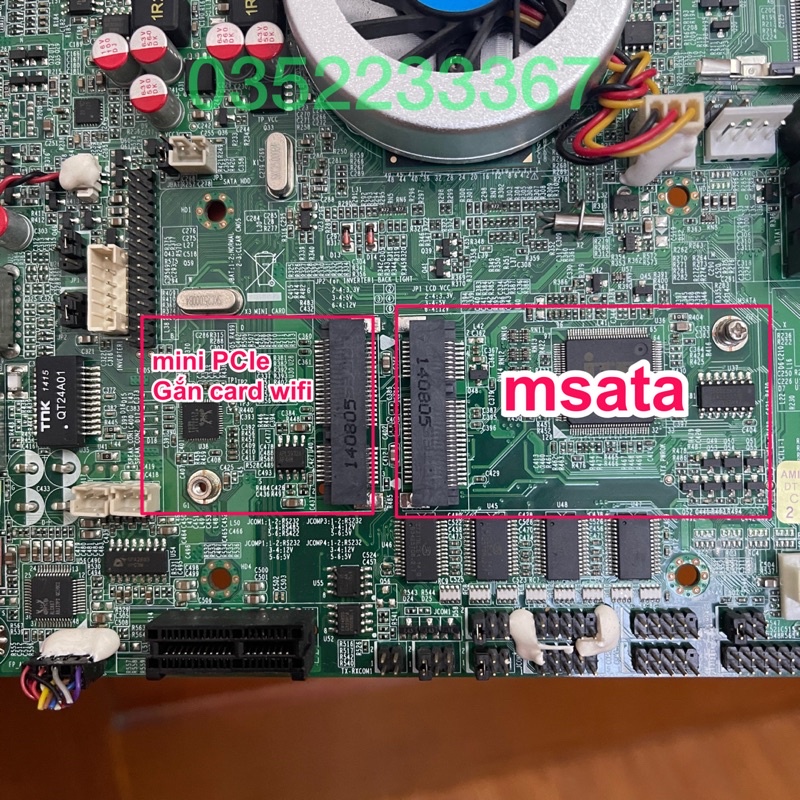 Main ITX chíp dán CPU 1037U, PCIE x1