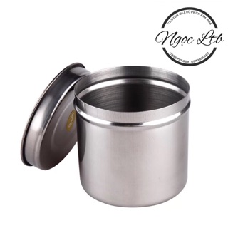 Hộp đựng bông cồn inox