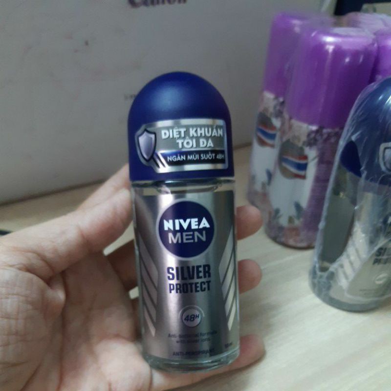 Lăn khử mùi Nivea men silver protect 50ml