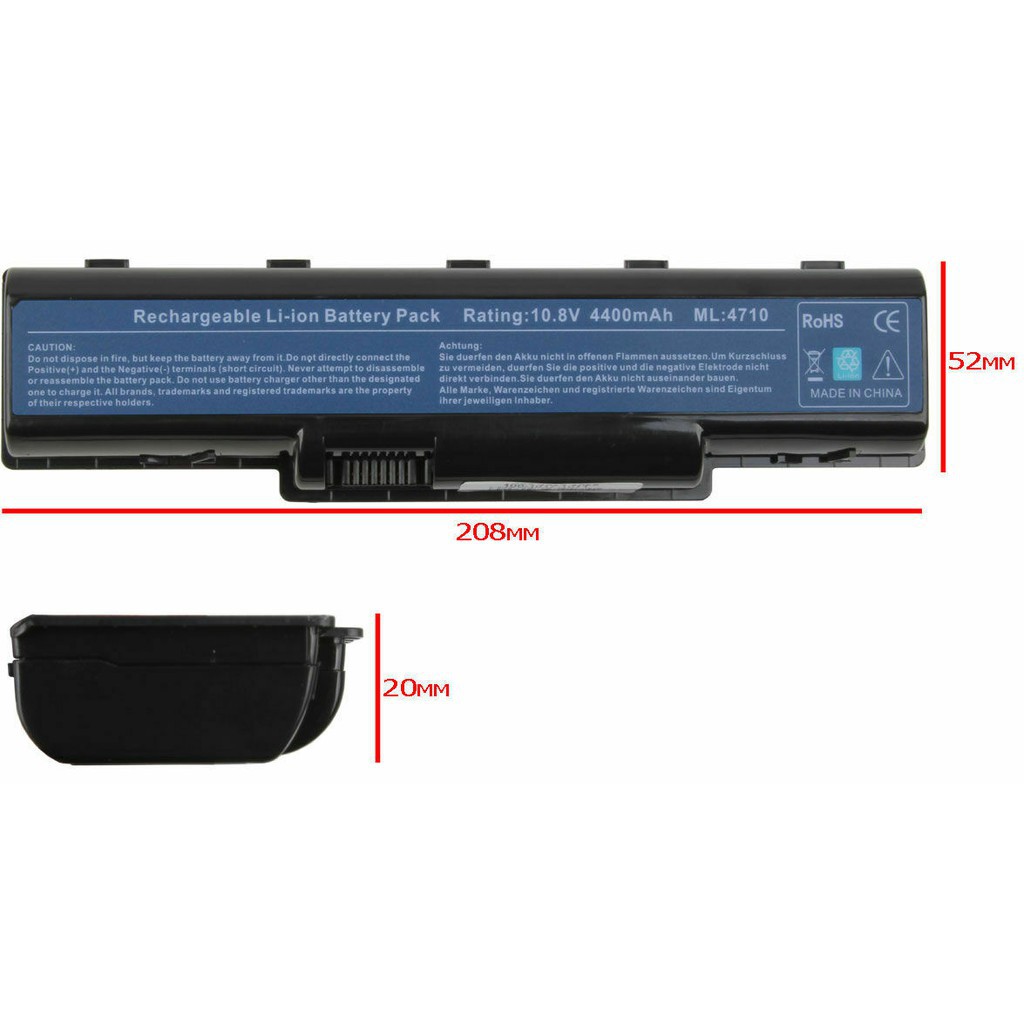 Pin Laptop Acer Aspire One 522 722 722 D255 D257 D260 D270 eMachines 355 AO722 AL10A31 AL10G31