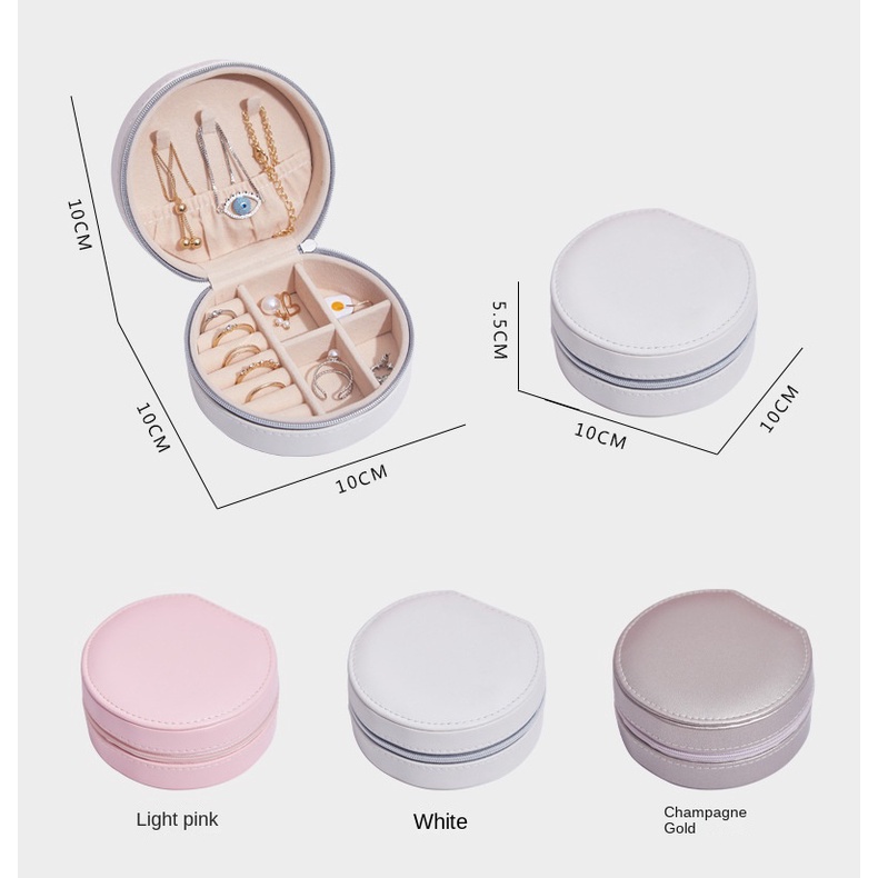 Hộp Đựng Trang Sức Bằng Da PU Đơn Giản Sáng Tạo