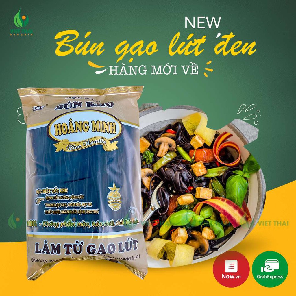 Bún gạo lứt đen giảm cân ăn kiêng thực dưỡng eat clean Hoàng Minh SIÊU NGON