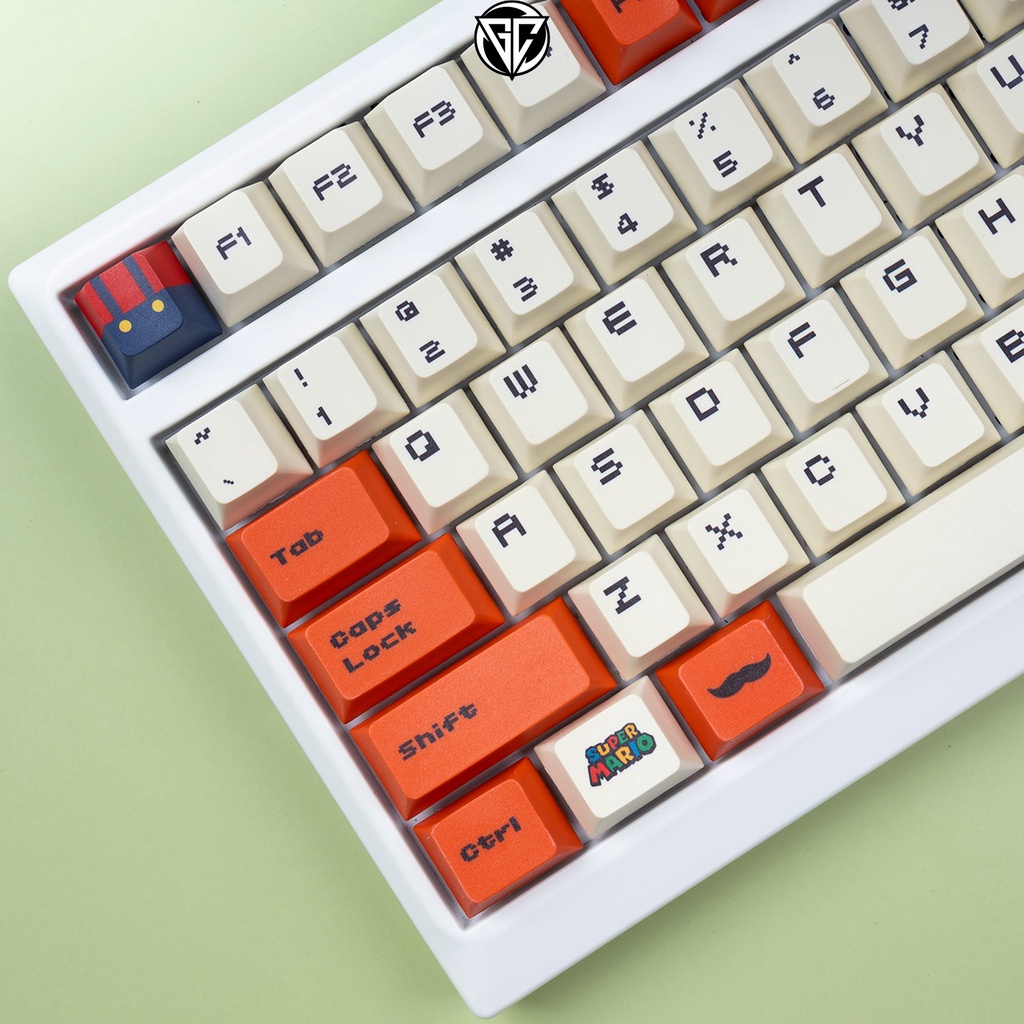 Keycap Mario Đỏ 122 nút Nhựa PBT Profile Cherry