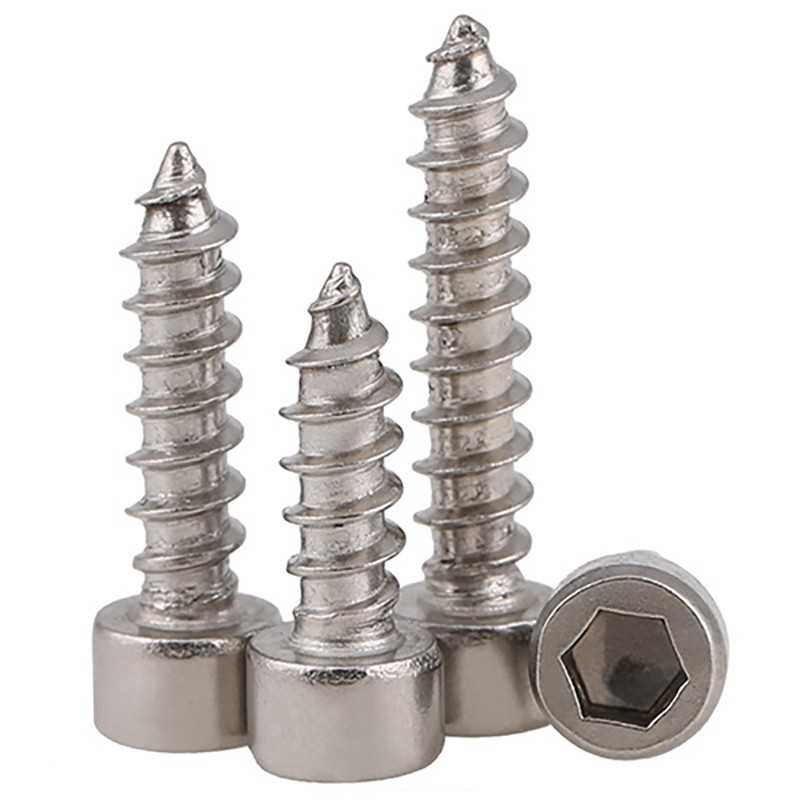Ốc vít đầu lục giác bằng thép không gỉ A2 M2 M2.5 M3 M3.5 M4 M5 M6