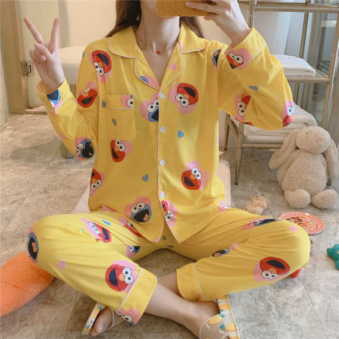 Bộ Đồ Ngủ Thời Trang Đáng Yêu Quyến Rũ Cho Nữ đồ ngủ Váy ngủ pyjamas pijama nam nữ mùa hè đồ đôi pijama ngắn lụa satin dễ thương bigsize đồ mặc nhà cao cấp