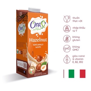 Sữa hạt phỉ nhập khẩu hazelnut milk orasi 1l