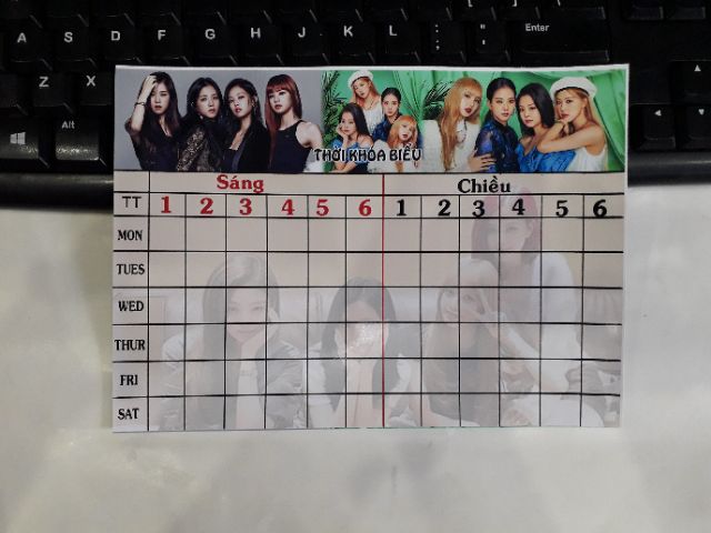 Thời khóa biểu blackpink mới mẫu mã đa dạng