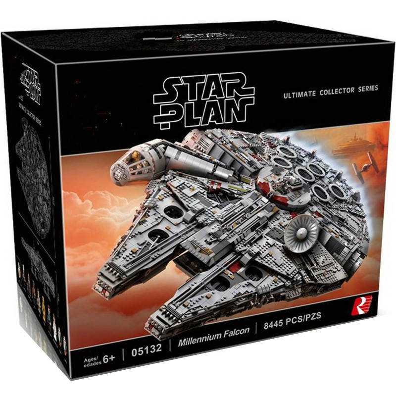 Đồ chơi Lắp ghép Mô hình  King 81085 Siêu Phẩm Phi Thuyền Millennium Falcon 8445 mảnh ghép