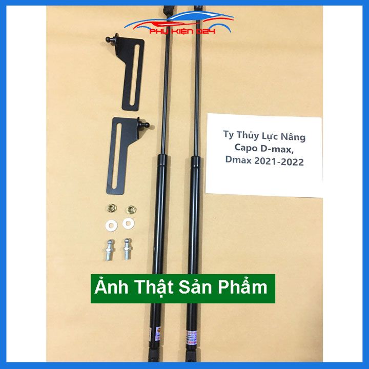 Ty thủy lực chống nắp capo Dmax 2021 hỗ trợ mở tự động kèm phụ kiện lắp
