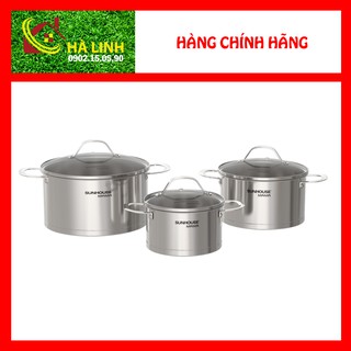 BỘ 2 NỒI INOX SUNHOUSE SHG2502M
