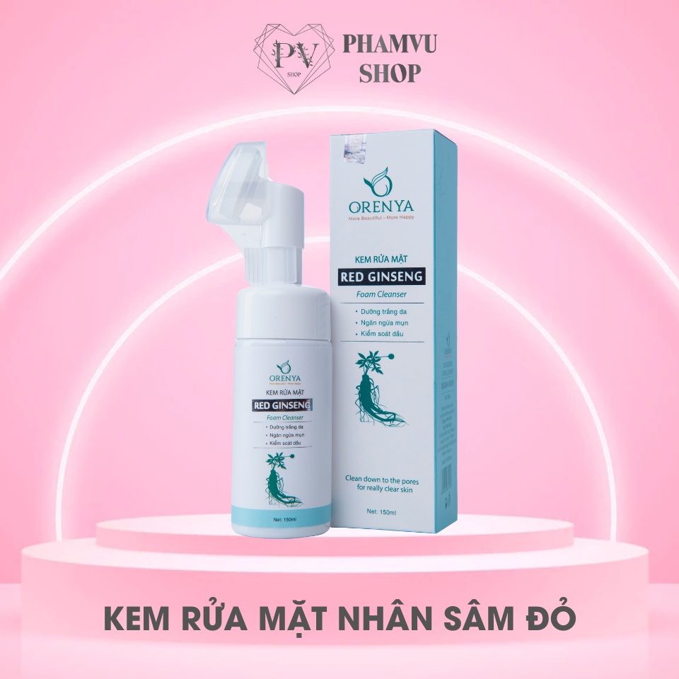 Kem rửa mặt nhân sâm đỏ ORENYA