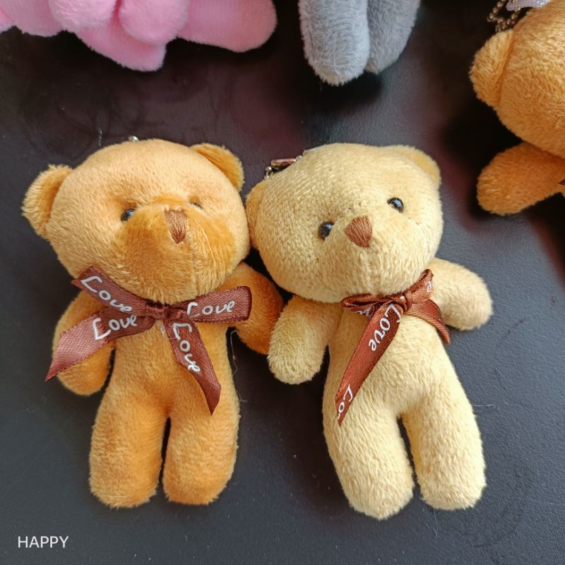 Móc khóa gấu bông mềm dễ thương